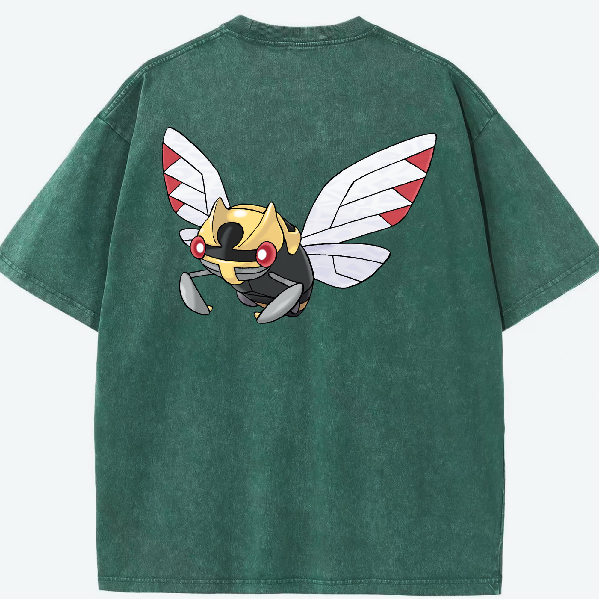 （画像用） ポケットモンスター Pokémon 綿100% ヴィンテージ風 半袖Tシャツ（背面プリント）